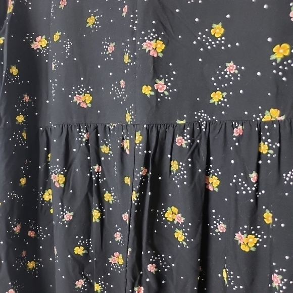 Floral Print 3/4 Flair Sleeve Shift Dress size Large - Picture 6 of 12